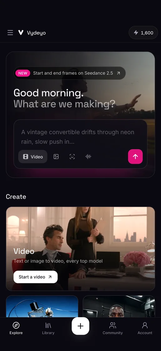 The Explore home of the Vydeyo app